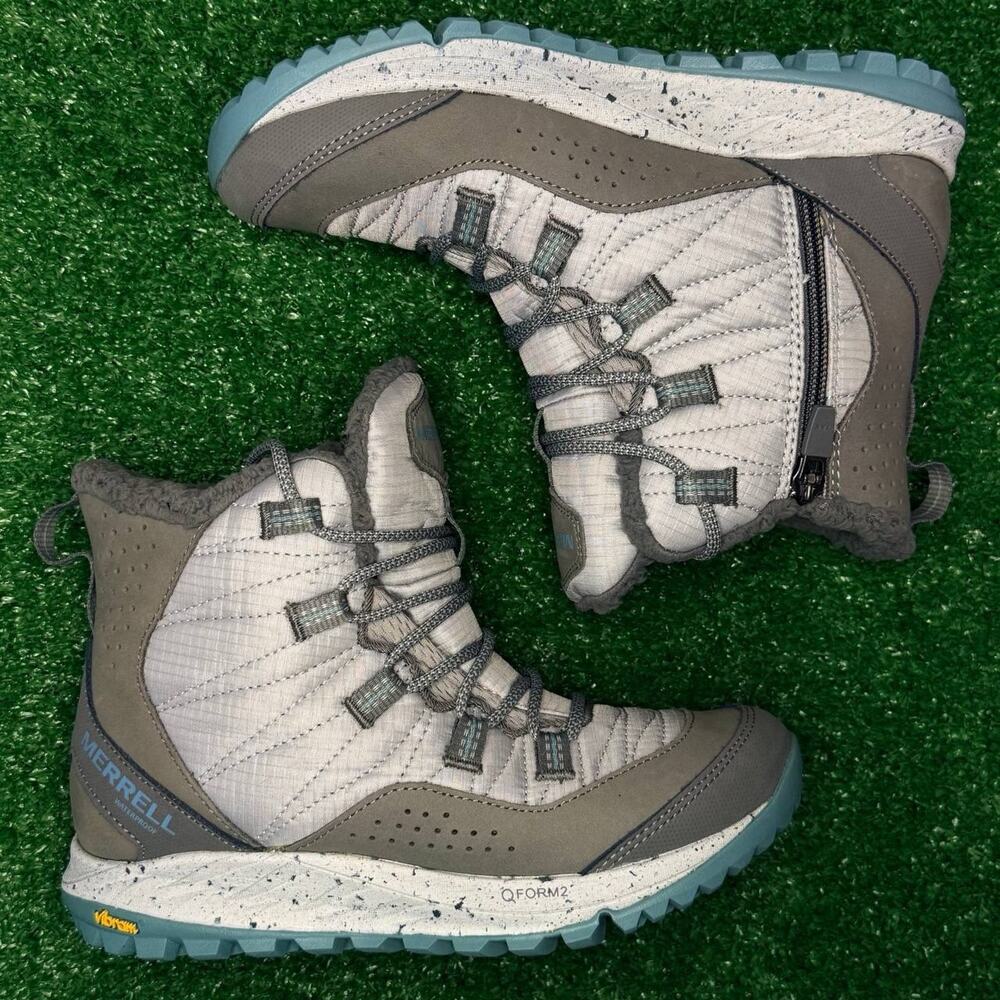 Merrell Antora Sneaker Boots Women’s 6 Paloma Gray Waterproof Hiking New